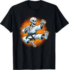 Funny Karate Halloween Costume Skeleton Unisex T-Shirt