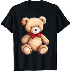 Teddy Bear Pattern Graphic T-Shirt