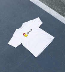 DIYANYONE Original Retro Gaming Tee: Pac-Man Santa Snow Eater
