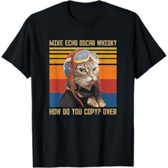 Vintage Cat Pilot T-Shirt
