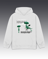 DIYANYONE Original Sci-Fi Hoodie: Alien Dad Joke "School Human"