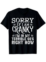 Men'S Black Trendy T-Shirt Featuring a Humorous Slogan, Made from Heavyweight