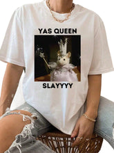 YAS QUEEN Slay Graphic - Soft t-shirt funny shirt Rat meme