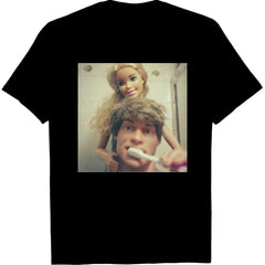Doll Face MeMe Cartoon Graphic T-Shirt - Funny Couples Cute Print Tee, Unisex Casual Top for Adults