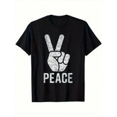 Retro 60s 70s Hippie Peace Sign T-Shirt