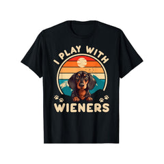 Dachshund & Weiner Dog Lover's Retro T-Shirt