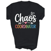 Chaos Coordinator Funny Teacher T-Shirt Sarcastic Classroom Humor Graphic Tee Unisex Gift Casual Summer Top Soft Cotton Crew Neck Holiday Style