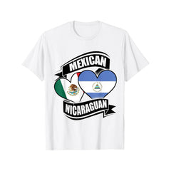 Mexican Nicaraguan Hearts T-Shirt
