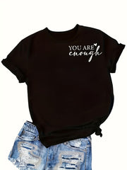 “To the Person Behind Me: You Are Amazing, Beautiful and Enough” Inspirational T-Shirt - Positive Kindness Graphic Tee, Unisex Mental Health Gift
