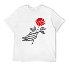 Hand With Rose Print T-shirt
