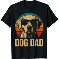 Retro Vintage Dog Dad T-Shirt