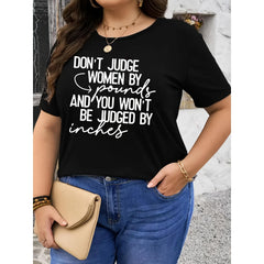 Plus Size - Plus Size - Plus Size Women'S Casual Short Sleeve T-Shirt
