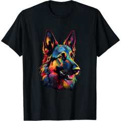 Colorful Pop Art German Shepherd T-Shirt