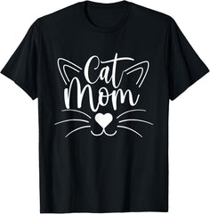 Cat Mom Cute Cool Design Gift for Cat Kitten Lover Unisex T-Shirt
