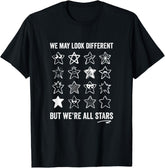 Inclusion Equality Special Needs We are all Stars T-Shirt