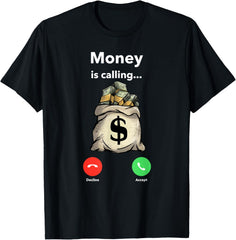 Money Call Gangster Entrepreneur Christmas Hip Hop Gift T-Shirt