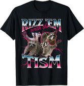 Autism Funny Rizz Meme T-Shirt graphic tee Y2K