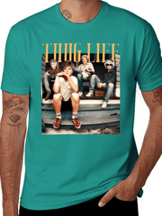Cotton Short Sleeve T-Shirt The Golden Girls Thug Life Shirt, The Golden Girls Lover Gift Streetwear Graphic Tee Cotton Summer, mother's day gift, mother's day gifts. Casual Top Comfort