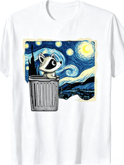 Cute Raccoon Starry Sky Panda T-Shirt