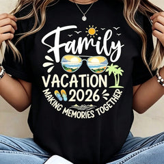 Family Vacation 2026 Making Memories Together Summer Beach TShirt For Women Men