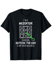 Funny Mediator T-Shirt, Suitable for Unisex Casual Round Neck Outdoor Short-Sleeved TShirt