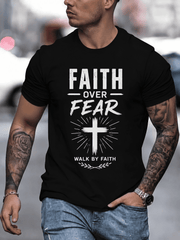 Men's Athletic / Trendy ANSWER ME Print / Short Sleeve T-Shirt