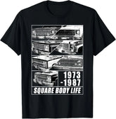 1973-1987 Square TruckT-Shirt£¬100% cotton,car fans