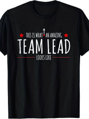 Transformational Leadership Quotes & Team Lead Appreciation T-Shirt - Unisex Retro Style Cotton Shirt with Motivational Manager Gift, Comfortable Breathable Casual Wear for Birthdays