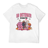 Halloween Ghosts Pumpkins Candy Design Graphic T-Shirt
