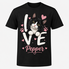 Custom Pet Photo T-Shirt Personalized Dog Cat Graphic Tee-05