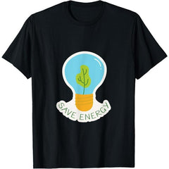 Save energy Save the earth graphic T-Shirt