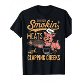 Old Row Smokin' Meats & Clapping Cheeks BBQ Enthusiast T-Shirt