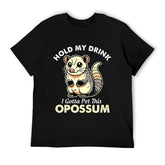 Funny Hold My Drink I Gotta Pet This Possum T-Shirt
