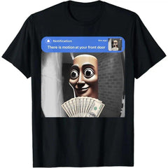 “There is movement at your front door” Tung Tung Tung Sahur meme cotton T-shirt