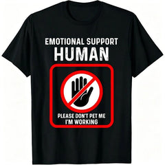 Bold Do Not Pet Me T-Shirt – Emotional Support Human Costume Look