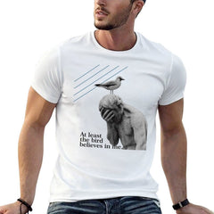 at least the bird believes in me grathic tee