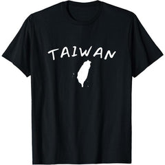 Simple Design Taiwan Map T-Shirt