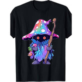 Mystical Mushroom Wizard Graphic Tee
