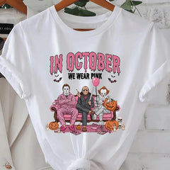 Halloween Ghosts Pumpkins Candy Design Graphic T-Shirt