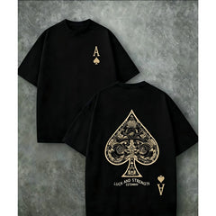 2026 Summer New Arrivals: Featuring Lettering and Ace of Spades Prints. A Casual and Stylish T-Shirt
