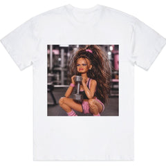 Fitness Doll Face Meme Sarcastic Gym Rat T-Shirt Funny Workout Graphic Tee Disgusted Doll Face Viral Cringe Meme Top Unisex Summer Casual
