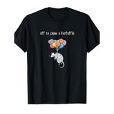 Off To Cause A Kerfuffle Funny Opossum Retro Quirky Animal Gift Trendy Unisex Tee Soft Cotton Crew Neck Vintage Style Trash Panda Vibes