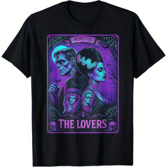 The Monster And Bride The Lovers Tarot Card T-Shirt