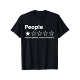 Funny Review People One Star T-Shirt