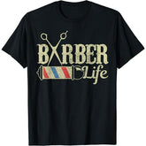 Barber Pole Hairstylist Hairdresser Vintage T-Shirt