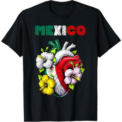 Mexico Mexican Flag Mexican Heritage Proud Graphic T-Shirt
