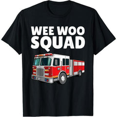 Funny Firefighter Art Fire Truck Fireman T-Shirt