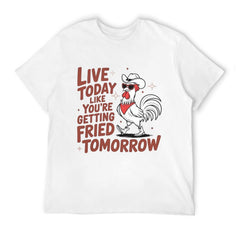 Funny Retro Live Today Chicken Shirts