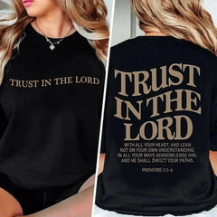 Mens Oversized Christian Shirts God Faith Jesus Religious Tshirts Trust in The Lord Bible Verse Tees