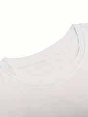 Plus Size Men's Pattern Printed Inner Layer T-Shirt Summer Short Sleeve Top Lining, PLUS SIZE